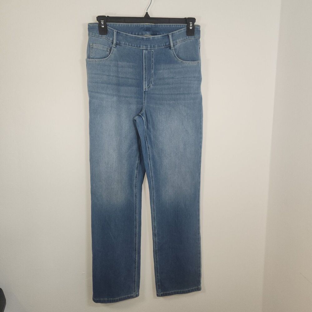 Halara High Waisted Straight Leg Denim Look Leggings Jeggings Large (tag missng)